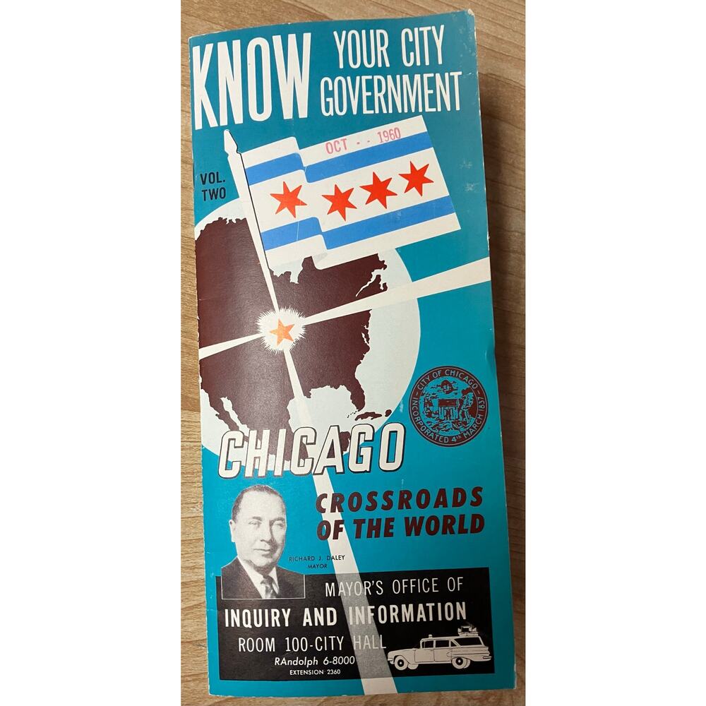 Vintage Know Your City Government Vol 2 Chicago Oct 1960